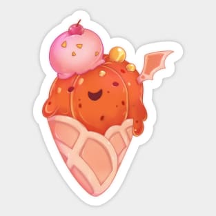 pumpkin ice cream Sticker